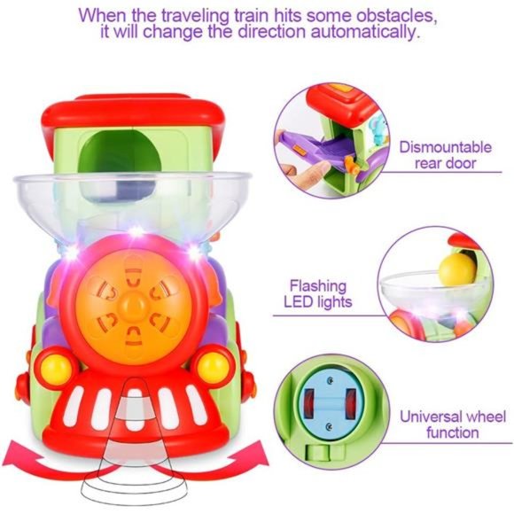 Toddler Train Toys Age 1-2 - Baby Car Toys 18 Months+ with Drop Balls - Picture 7 of 7